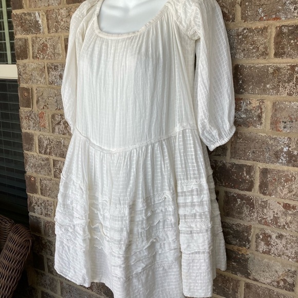 Free People Boho Blouse Olive Rose Size Small - Picture 4 of 10